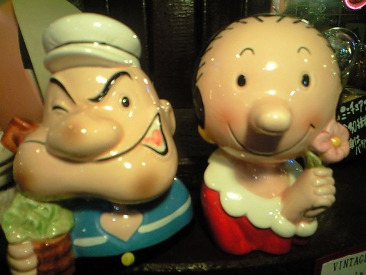 [!]POPEYE and OLIVEVintage Bank Set